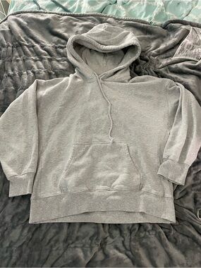 TNA Light Gray Crewneck Hoodie Sweatshirt